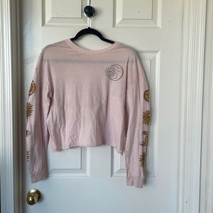 light pink moon and sun long sleeve